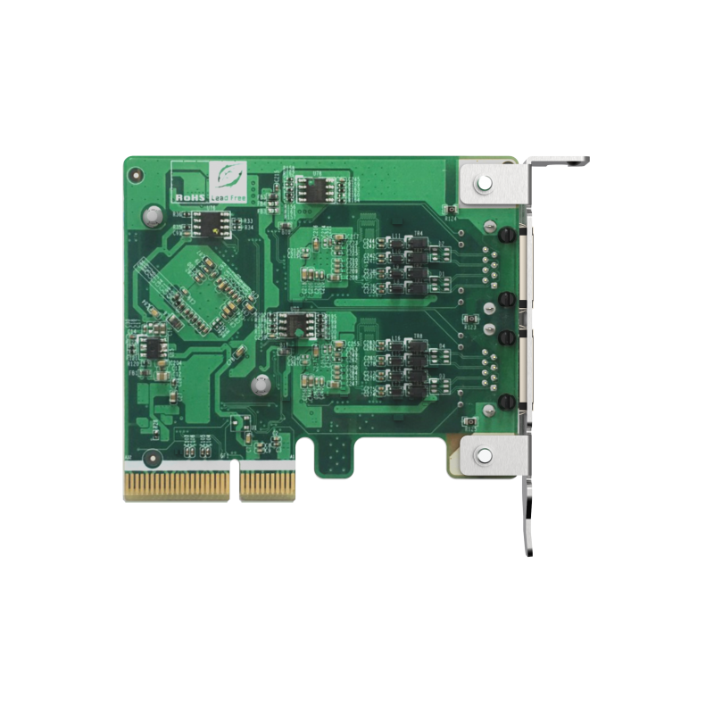 Сетевая карта QNAP QXG-2G2T-I225 2-port 2.5 GbE network expansion card, Controller I225-LM, PCIe Gen2 x2, 3 x Brackets included (QNAP QXG-2G2T-I225), фото 4
