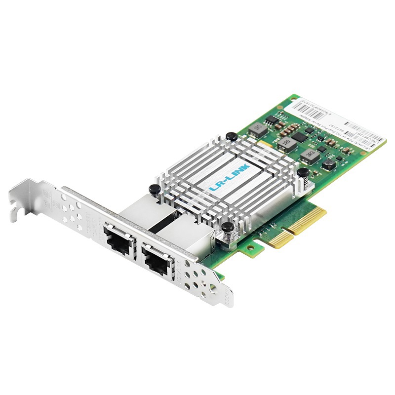 Сетевая карта LR-Link LREC9812BT, 2 порта RJ-45 10 Гбит/с, PCIe 3.0 x4, Intel X550, фото 2