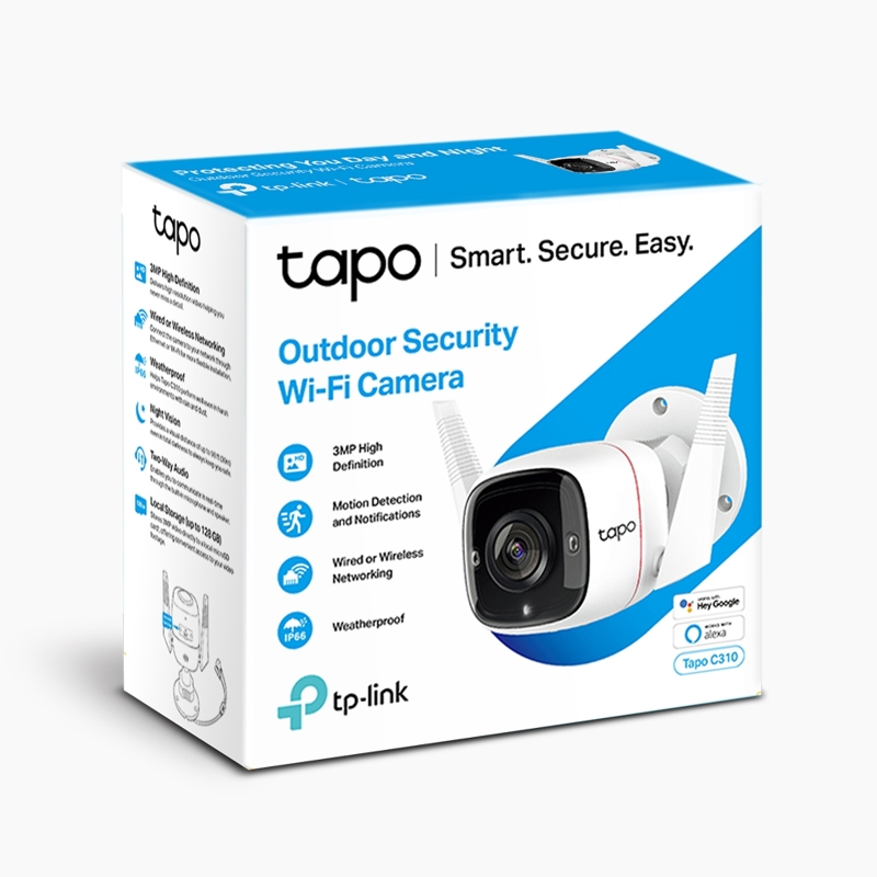 Камера TP-Link 3MP indoor & outdoor IP camera, 3 Мп, корпусная, ИК-подсветка, IP, фото 3