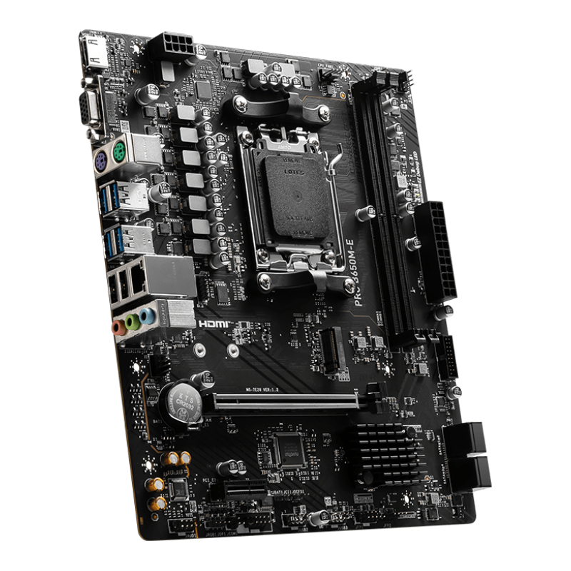 Материнская плата MSI PRO B650M-E, AM5, AMD B650, mATX, DIMM, фото 3