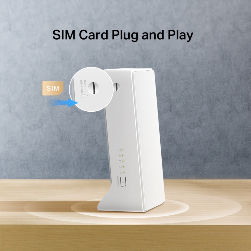 4G-роутер Mercusys MB260-4G с модемом 4G+ LTE до 300 Мбит/с, Wi-Fi AX1500, 3 порта 1 Гбит/с, фото 6