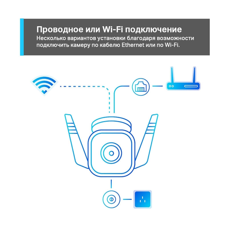 Камера TP-Link 3MP indoor & outdoor IP camera, 3 Мп, корпусная, ИК-подсветка, IP, фото 10