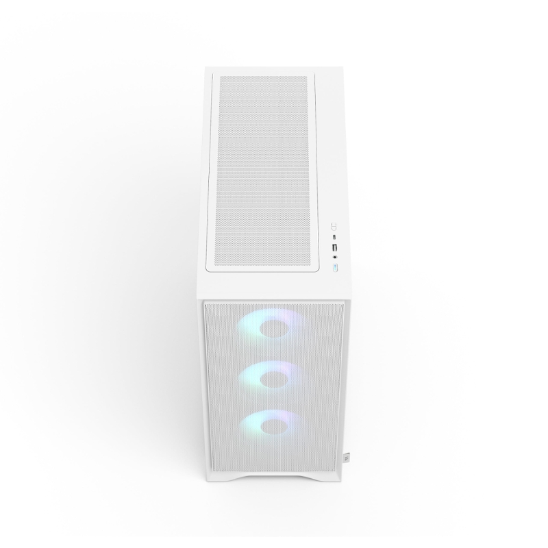 Корпус ПК без блока Case Fractal Design Pop 2 Air TG RGB, Midi-Tower, 3x120mm, 1xUSB-C + 1xUSB-A 3.2 ATX, mATX, mITX White, фото 11