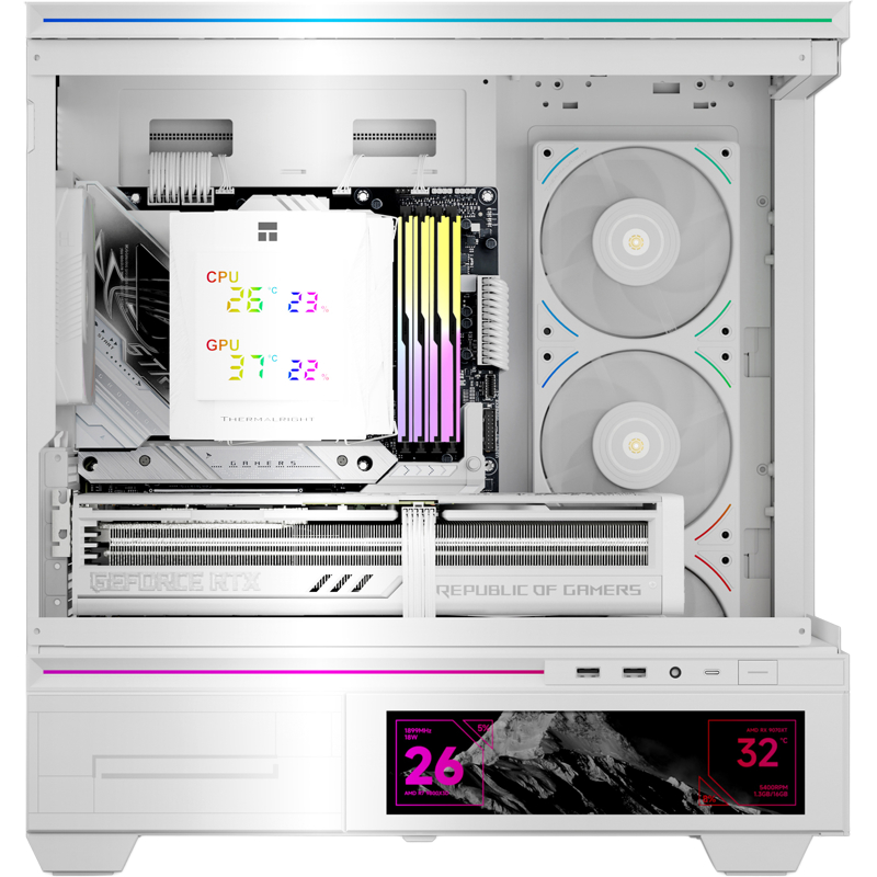 Кулер для процессора Thermalright Royal Knight 120 Digital, вентилятор 120 мм, шум 28.4 дБА, белый, фото 2