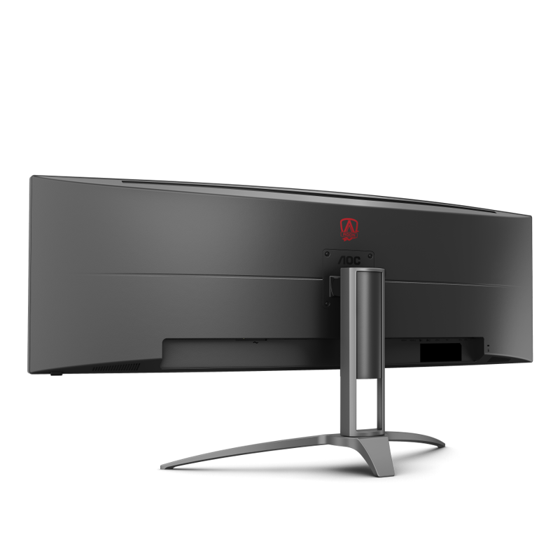 Монитор AOC AG493UCX2, 49 дюймов, 5120x1440, 165 Гц, VA, изогнутый, чёрный, фото 8