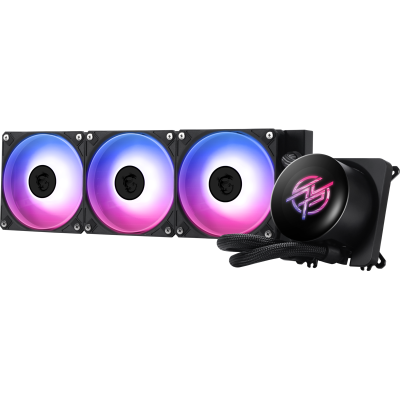 Система жидкостного охлаждения MSI MPG CORELIQUID P13 360, вентилятор 120 мм, AM5, белый, фото 7