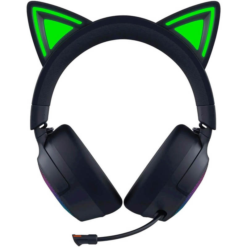 Гарнитура Razer Kraken Kitty V3 Pro, Bluetooth 5.3, полноразмерные, чёрный, микрофон выдвижной, фото 3