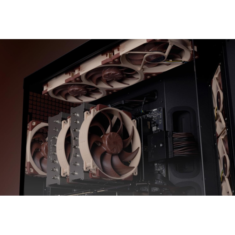 Корпусной вентилятор Noctua Cooler NF-A12x25 G2 PWM, вентилятор 120 мм, 1800 об/мин, бежевый, фото 8