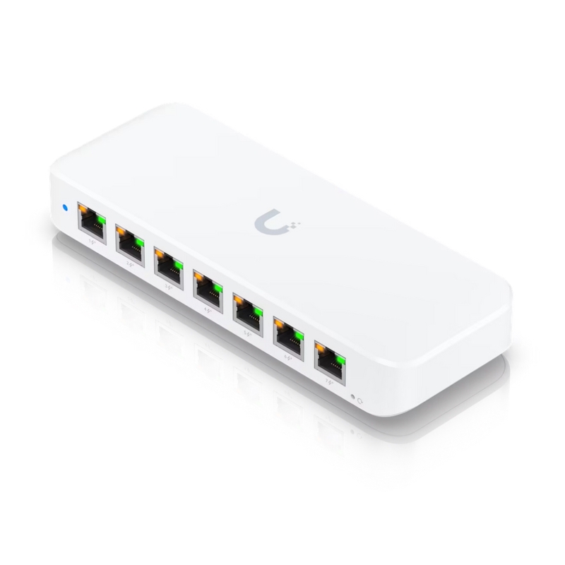 Коммутатор Ubiquiti USW-Ultra управляемый, 8 портов 1 Гбит/с, 7 портов PoE, бюджет 42 Вт, фото 3