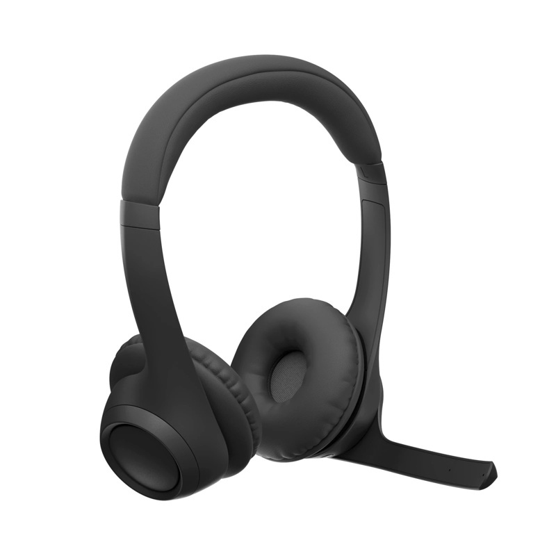 Гарнитура Logitech Zone 300, Bluetooth 5.3, накладные, чёрный, микрофон поворотный, для офиса, фото 3