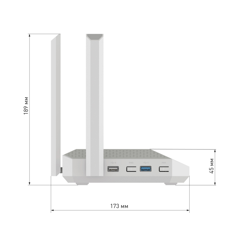Wi-Fi роутер Netcraze Ultra Mesh Wi-Fi 7 BE7200, 5 портов LAN, 2 порта USB, фото 9