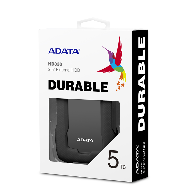 Внешний накопитель ADATA AHD330-5TU31-CBK, HDD 5000 ГБ, USB 3.2 Gen 1 Type-A, фото 8