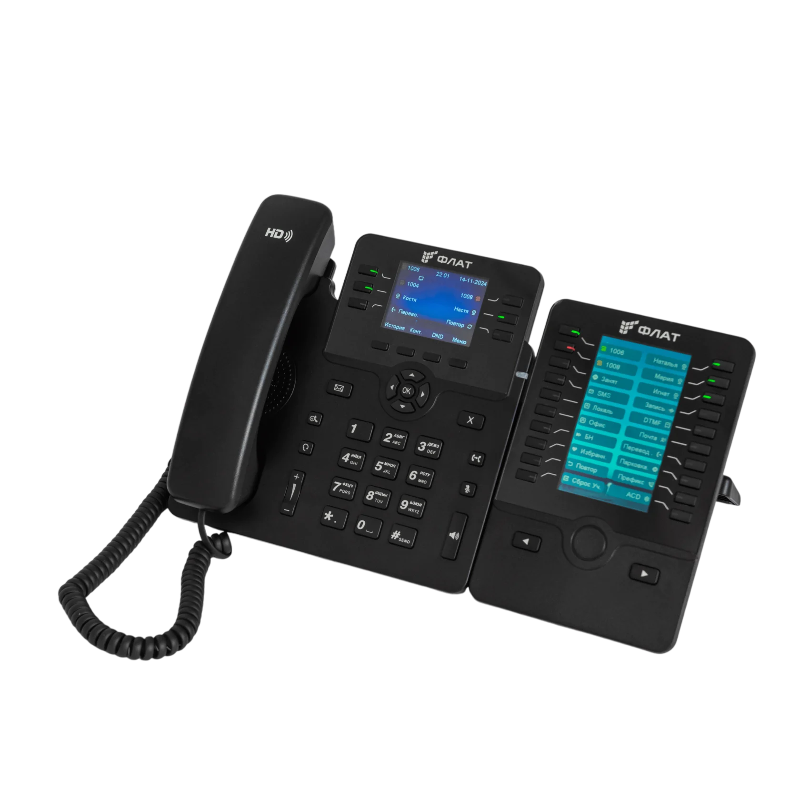 Консоль расширения Flat-Phone Eх60 предназначен для расширения функциональных возможностей SIP-телефона Flat-Phone B ТОРП (ФЛАТ-ПРО - Российское VOIP оборудование. FPEx60/RU), фото 3