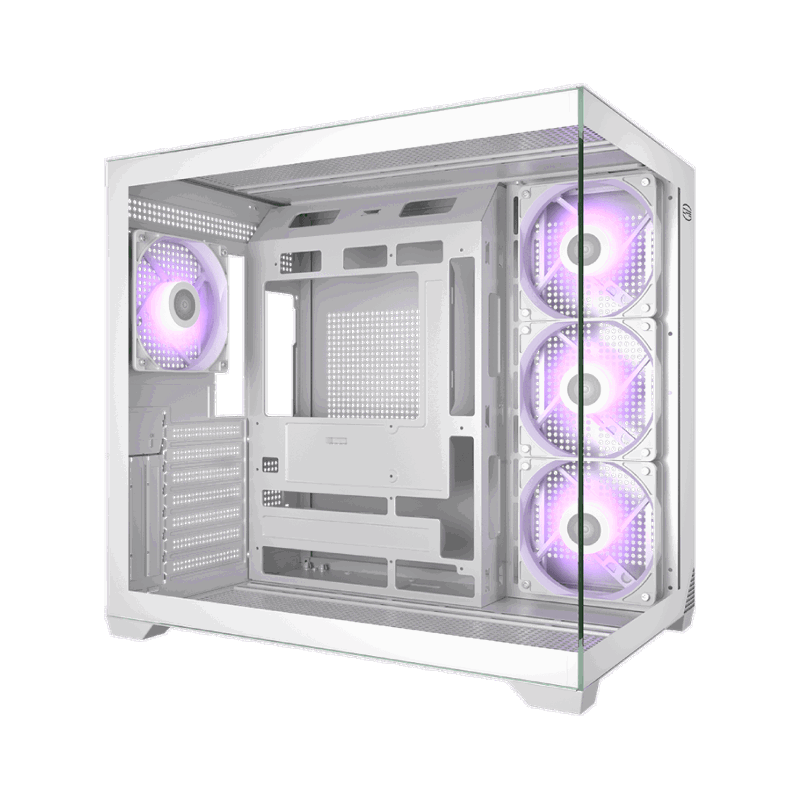 Корпус для ПК PcCooler C3T700 ARGB WH, Midi Tower, белый, под ATX, mATX, Mini-ITX, подсветка ARGB, фото 5