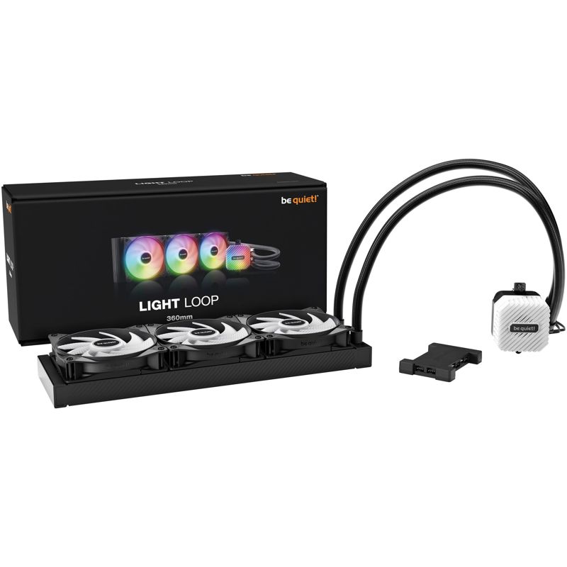 Система жидкостного охлаждения be quiet! LIGHT LOOP, вентилятор 120 мм, шум 36.8 дБА, BW022, фото 6