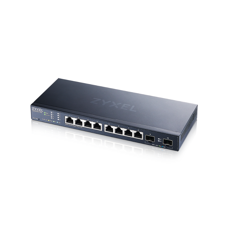 Коммутатор ZYXEL XMG1915-10E смарт L3 Lite, 8 портов 2,5 Гбит/с, 2 SFP+, без вентилятора, фото 2