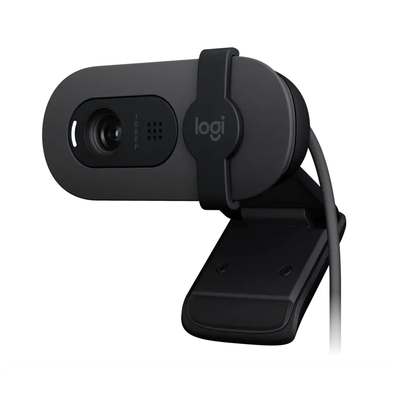 Веб-камера Logitech Brio 105 Full HD 1080p Webcam - GRAPHITE - USB, 1920х1080, 30 к/с, фокус фиксированный, фото 2