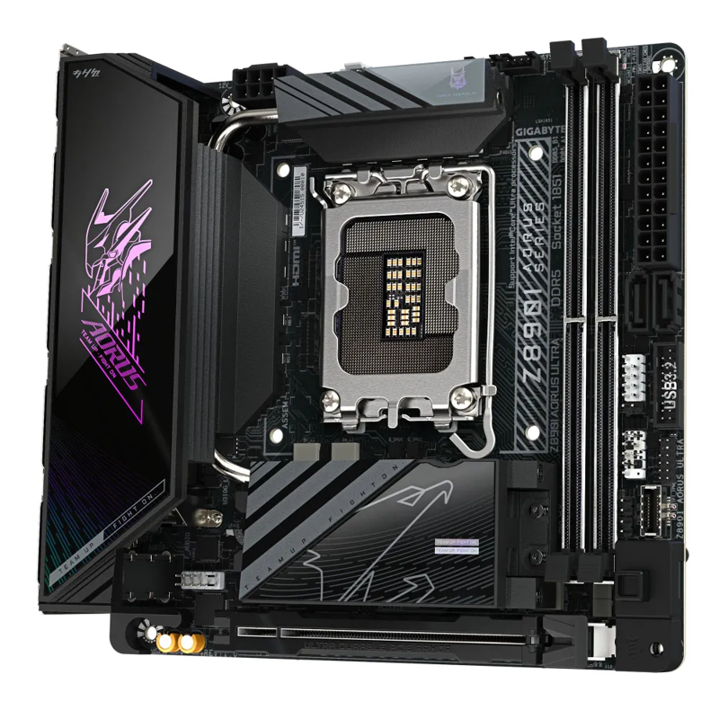 Материнская плата Gigabyte Z890I AORUS ULTRA, LGA1851, Intel Z890, Mini-ITX, DDR5, фото 5