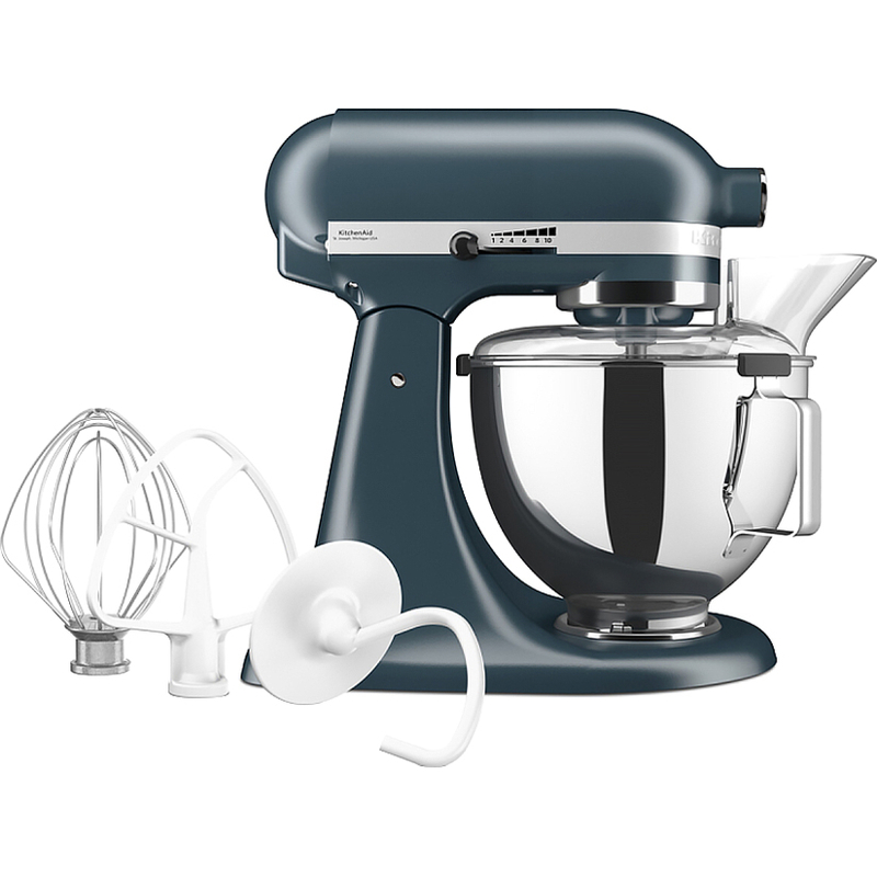 Планетарный миксер KitchenAid 5KSM95PSEBS, 4,3 л, 275 Вт, 10 скоростей, стальной синий, фото 5