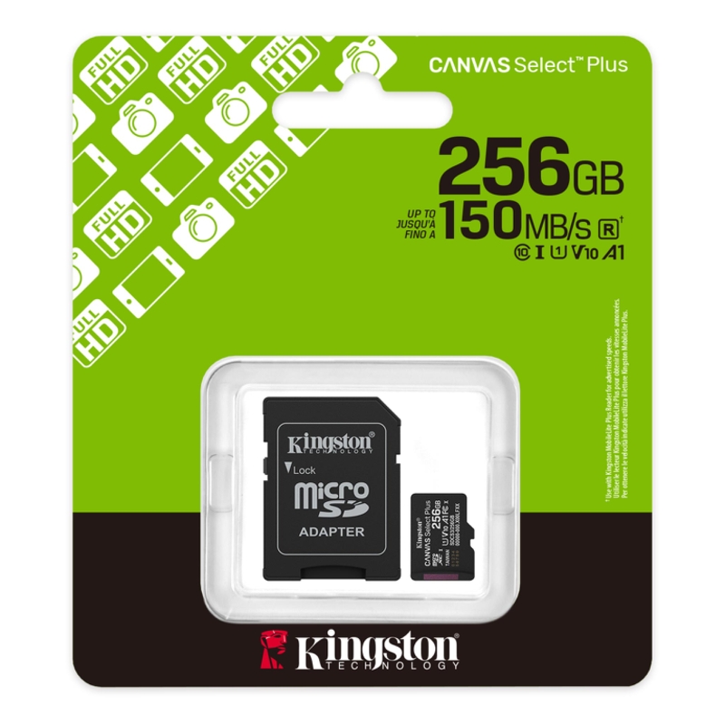 Карта памяти Kingston Canvas Select Plus SDCS3/256GB, 256 ГБ, фото 3