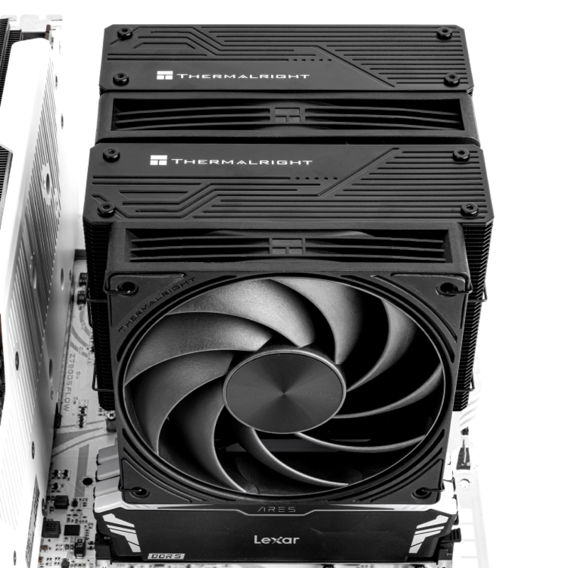 Кулер для процессора Thermalright Frost Tower 140, 2011, AM4, AM5, LGA115X, LGA1200, LGA1700 и др., чёрный, фото 10