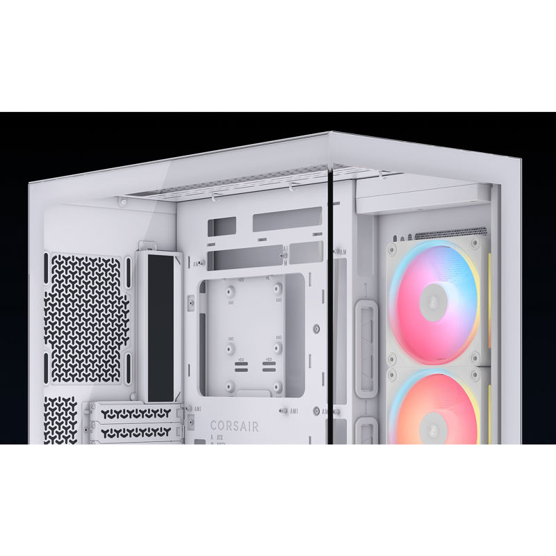 Корпус для ПК Corsair 3500X LX-R RGB iCUE LINK, Midi Tower, белый, под ATX, E-ATX, mATX, Mini-ITX, фото 6