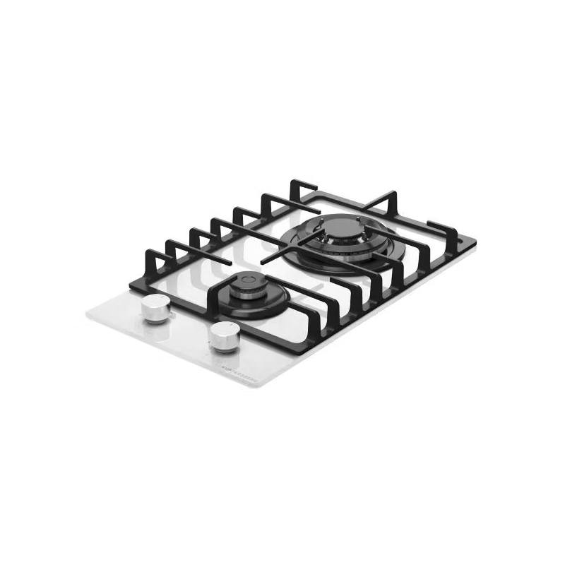Варочная панель Kuppersberg FG 36 W, газовая, домино 30 см, 2 конфорки, газ-контроль, белая, фото 2