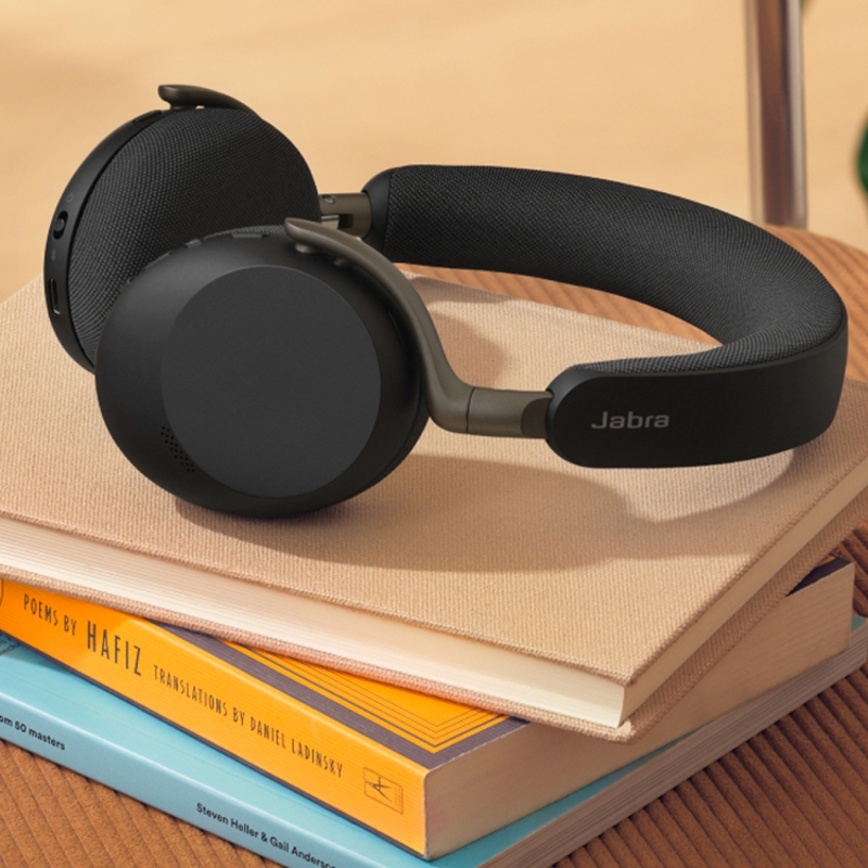Гарнитура Jabra Evolve3 75 MS, накладная, Bluetooth 5.3, адаптер Link 390a USB-A, шесть микрофонов, фото 7