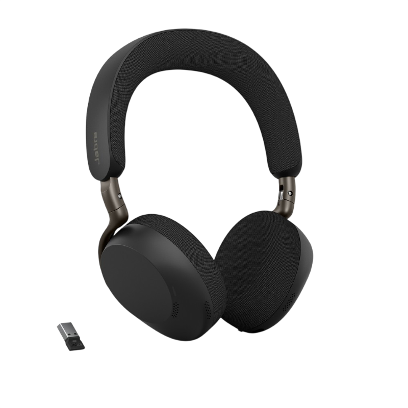 Гарнитура Jabra Evolve3 75 MS, накладная, Bluetooth 5.3, адаптер Link 390a USB-A, шесть микрофонов, фото 6