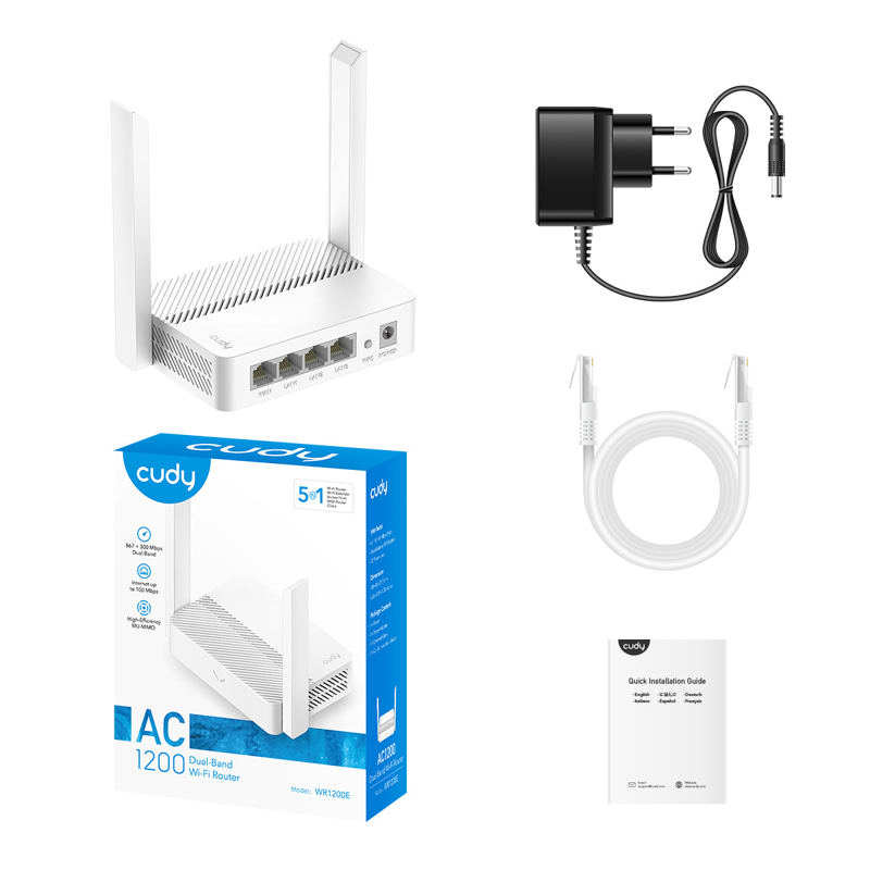 Wi-Fi роутер Cudy AC1200 Dual Band Wi-Fi Router, 3 порта LAN, фото 6