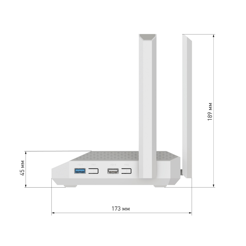 Wi-Fi роутер Netcraze Giga Mesh Wi-Fi 6 AX3000, 4 порта LAN, 2 порта USB, фото 7
