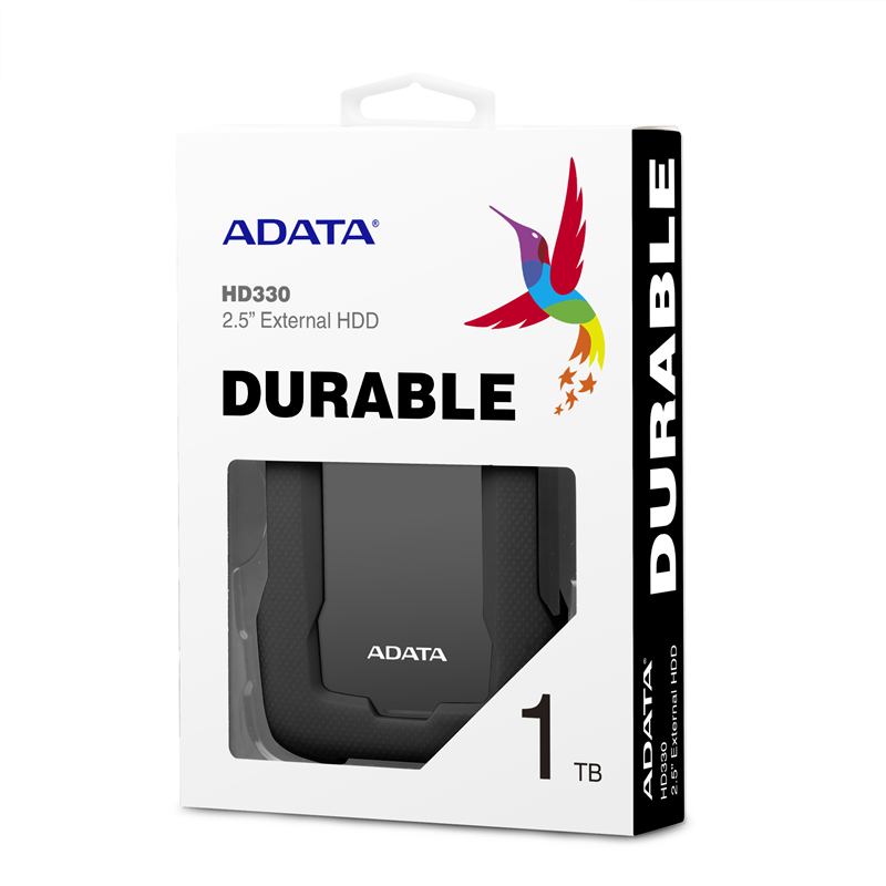 Внешний жёсткий диск 1TB ADATA HD330 (Black), Silicone, USB 3.2 Gen1, 133x89x16mm, 190g (ADATA AHD330-1TU31-CBK), фото 7