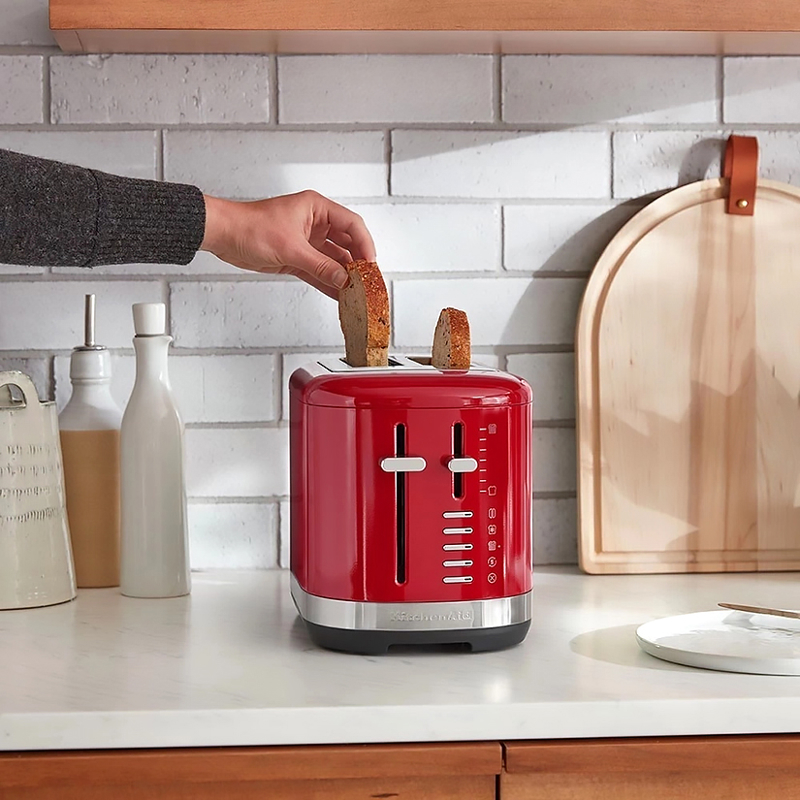 Тостер KitchenAid 5KMT2109EER на 2 тоста, 900 Вт, 7 степеней обжаривания, красный, фото 6