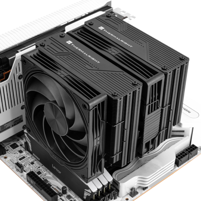 Кулер для процессора Thermalright Frost Tower 140, 2011, AM4, AM5, LGA115X, LGA1200, LGA1700 и др., чёрный, фото 2