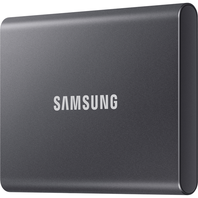 Внешний накопитель Samsung T7, SSD 2 ТБ, USB 3.2 Gen 2 Type-C, чтение 1050 МБ/с, запись 1000 МБ/с, серый, фото 3