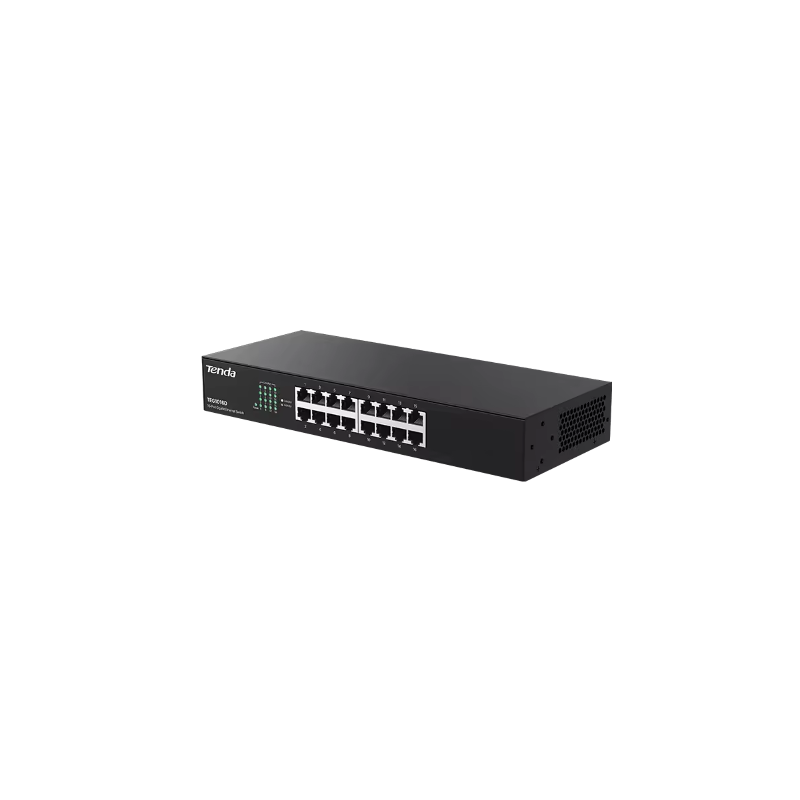 Коммутатор Tenda IP-COM G1016D неуправляемый, 16 портов 1 Гбит/с, в стойку, на стену или стол, фото 2