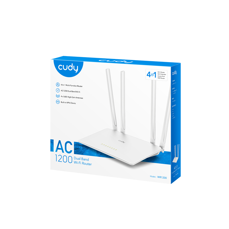 Wi-Fi роутер Cudy AC1200 Dual Band Wi-Fi Router, 4 порта LAN, фото 5