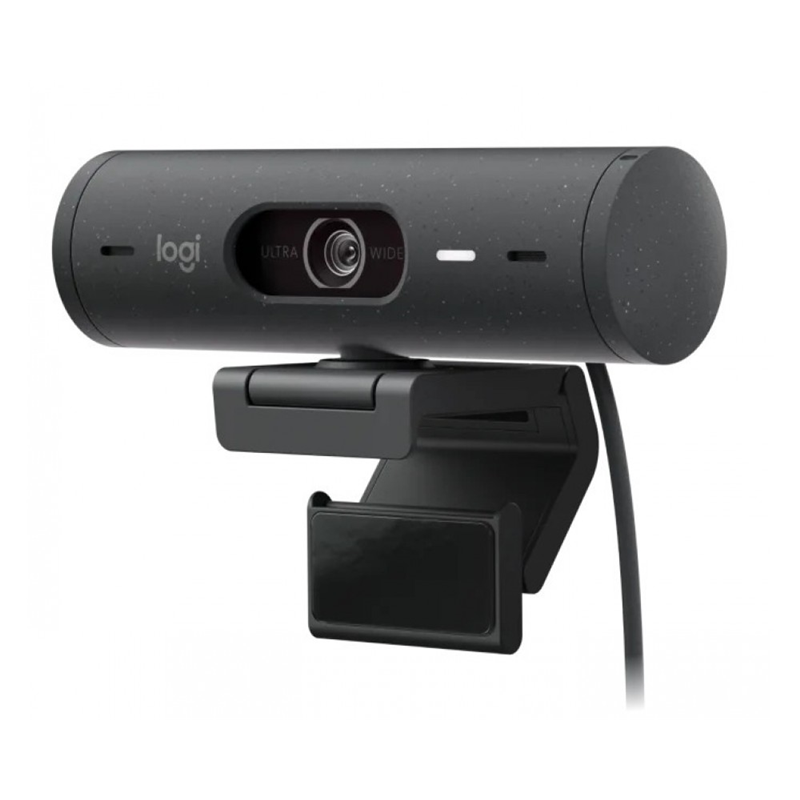 Веб-камера Logitech BRIO 500, Full HD 1920×1080, 30 к/с, автофокус, микрофон, графитовая, фото 2