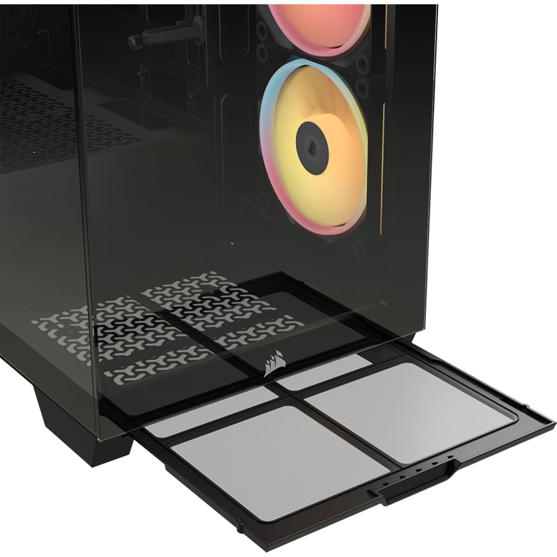 Корпус для ПК Corsair 3500X LX-R RGB iCUE LINK, Midi Tower, чёрный, под ATX, E-ATX, mATX, Mini-ITX, фото 2