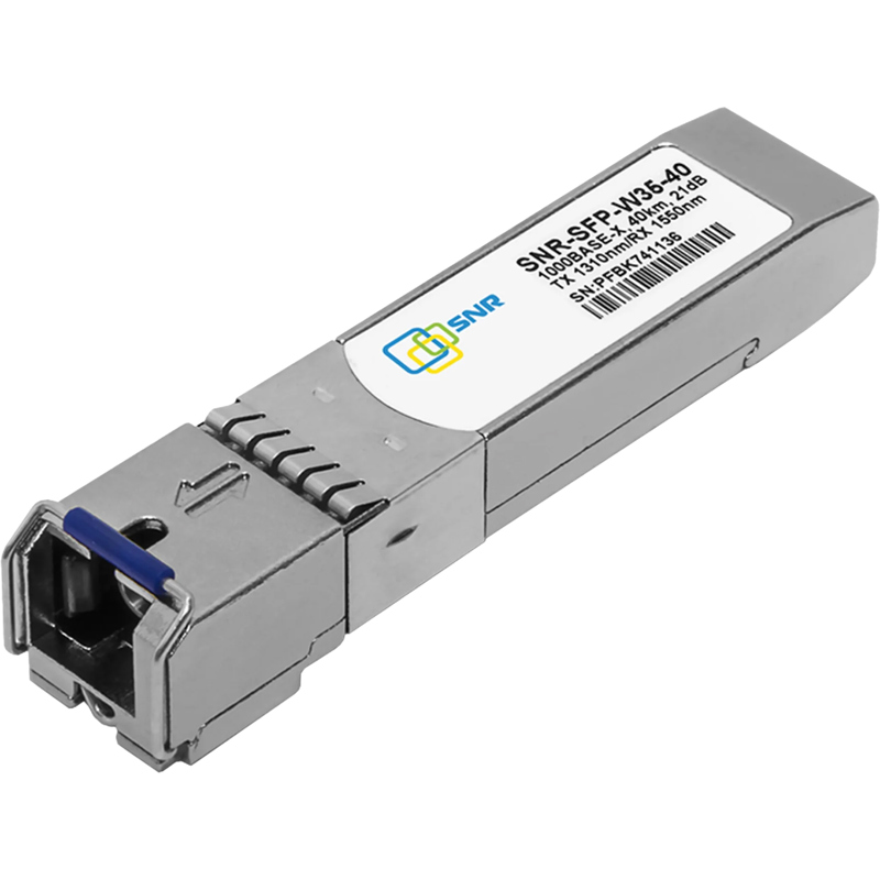 Трансивер SNR-SFP-W35-40 SFP WDM 1 Гбит/с, одно волокно SM, SC, 1310/1550 нм, до 40 км, фото 2