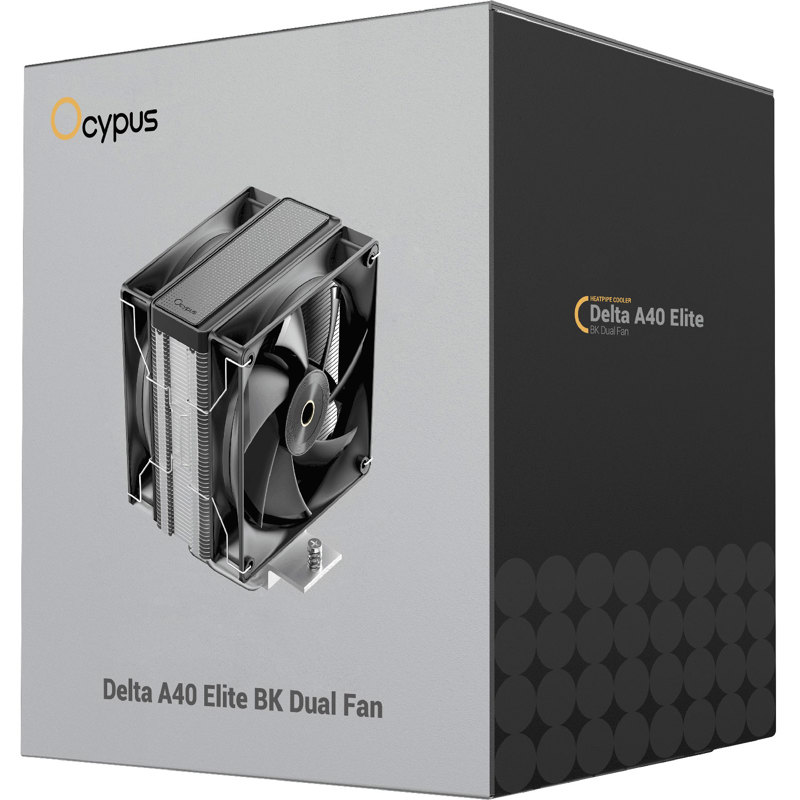 Кулер для процессора Ocypus Delta A40 Elite BK Dual FAN, AM5, до 220 Вт, вентилятор 120 мм, фото 8
