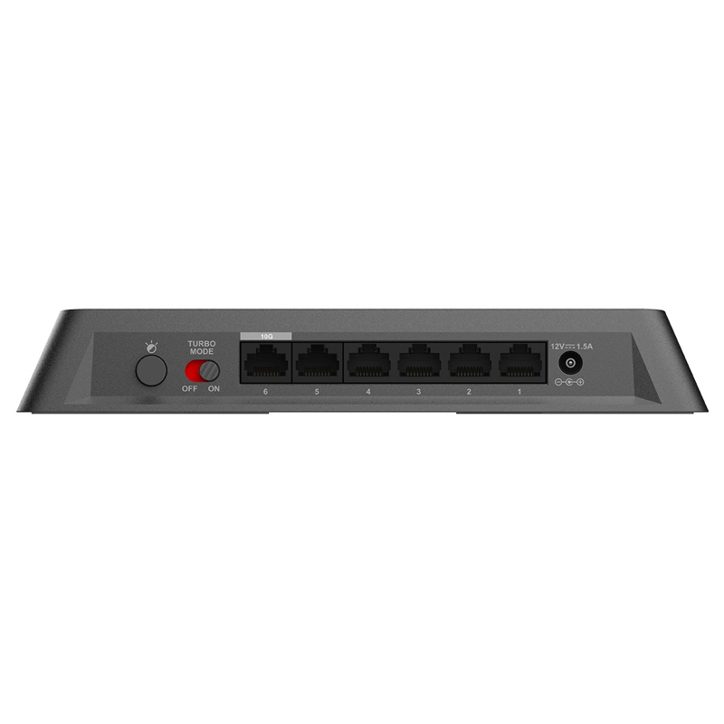 Конфигурируемый коммутатор Конфигурируемый коммутатор, 5x1000Base-T, 1x10GBase-T, DIP-переключатель, корпус металл (D-Link DMS-106XT/A2A), фото 4