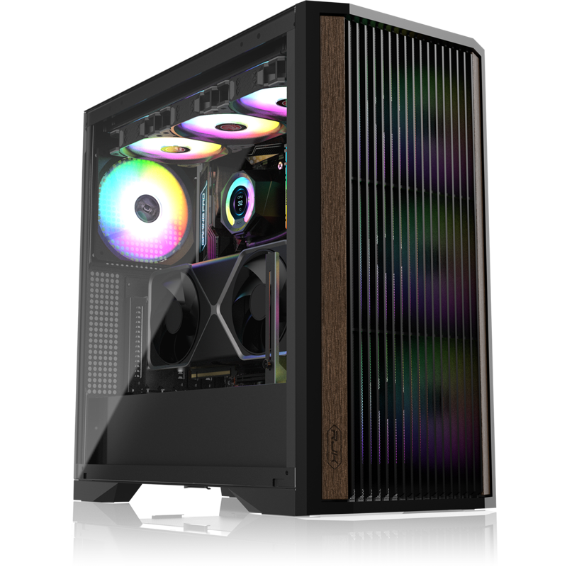 Корпус для ПК Raijintek AGOS MAX, Midi Tower, чёрный, под ATX, E-ATX, Mini-ITX, подсветка ARGB, фото 4