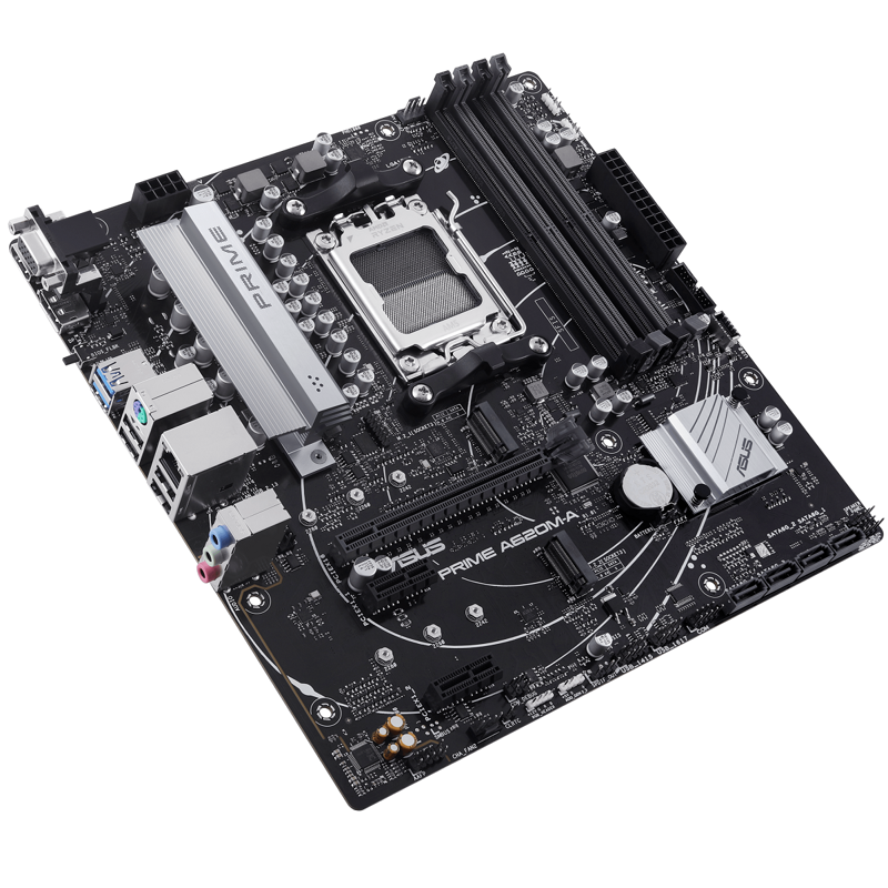 Материнская плата ASUS PRIME A620M-A-CSM, AM5, AMD A620, mATX, DDR5, фото 4