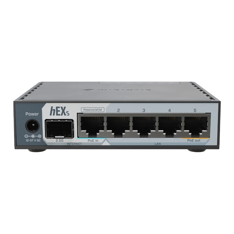 Маршрутизатор MikroTik hEX S 2025 E60iUGS, 5 портов 1 Гбит/с, SFP 2,5 Гбит/с, PoE, USB 3.0, фото 2