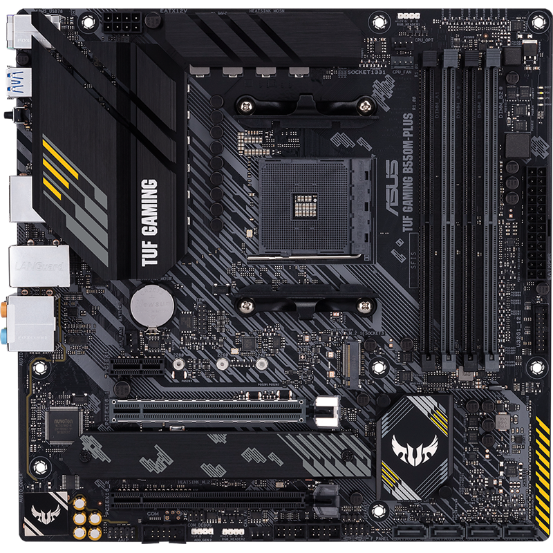 Материнская плата ASUS TUF B550M-PLUS, AM4, AMD B550, mATX, DDR4, фото 3