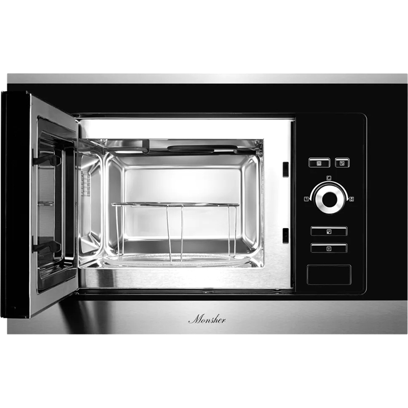 Встраиваемая микроволновая печь Monsher MMH 201 BX, 20 л, 800 Вт, гриль, чёрный/нержавеющая сталь, фото 5