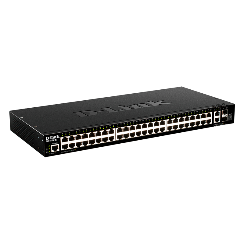 Коммутатор D-Link DGS-1520-52 управляемый, 48 портов 1 Гбит/с, 4 порта 10GBASE-T, 2 оптических слота, фото 2