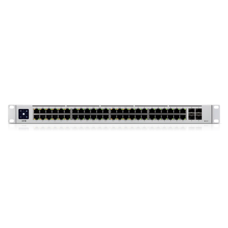 Коммутатор Ubiquiti USW-48-PoE управляемый, 48 портов 1 Гбит/с, PoE+ 195 Вт, 4 SFP, для стойки, фото 4