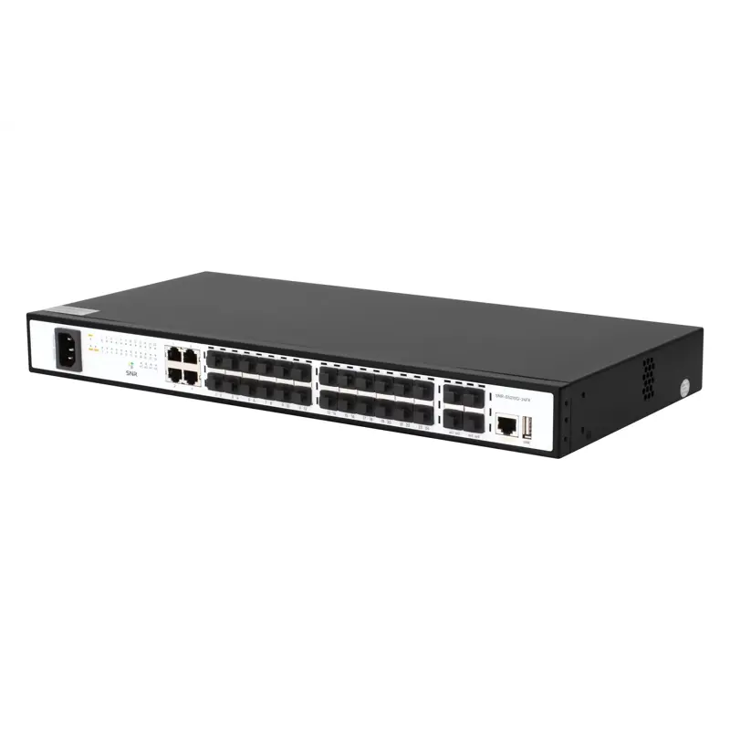 Коммутатор SNR-S5210G-24FX управляемый уровня 2+, 24 порта RJ-45, 4 порта SFP, для стойки, фото 3